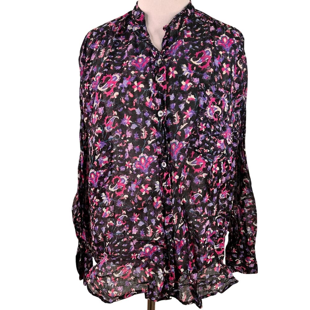 Isabel Marant Etoile Women's Floral Gamble Maria Button Up Shirt Size 36 / Small